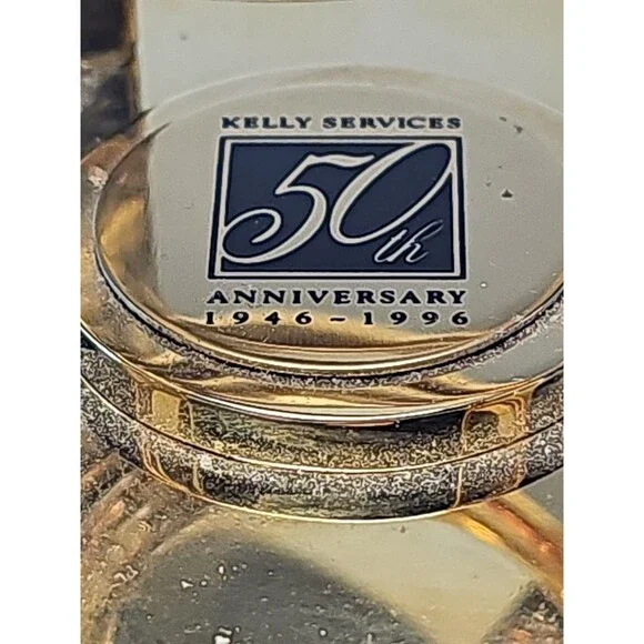 Vintage Benchmark Galileo Gimbal Gyroscope Desk Clock Brass Needs Battery 2.5" - Picture 3 of 6